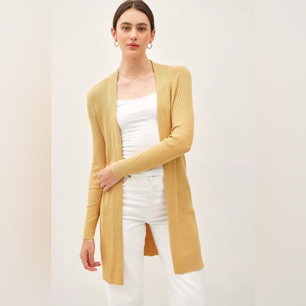 Koton Knitwear Open Front Cardigan